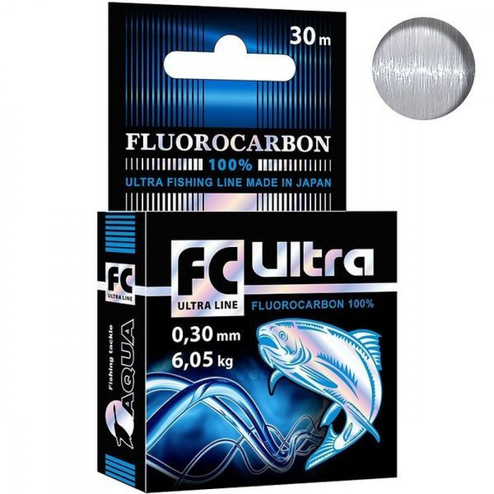 Леска AQUA FC Ultra Fluorocarbon 0,30мм 30m