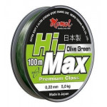 Леска Hi-Max Olive Green 0,50мм 23,0кг 100м оливков