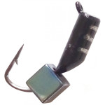 Мормышка вольфрамовая "Безнасадка" (Олта), кубик зеленый, 2,0мм