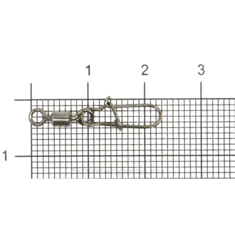 вертлюг nautilus с застежкой rolling swivel 0101 with snap №6