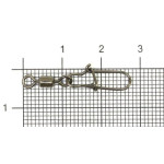 вертлюг nautilus с застежкой rolling swivel 0101 with snap №5